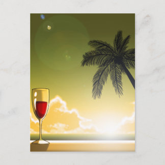 Evening Beach Postcard