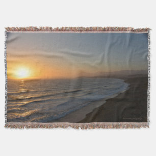 Evening Beach Throw Blanket