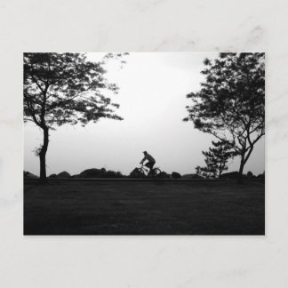 Evening Bike Ride Postcard