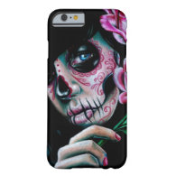 Evening Bloom Sugar Skull Girl Barely There iPhone 6 Case