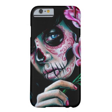 Evening Bloom Sugar Skull Girl Barely There Iphone 6 Case