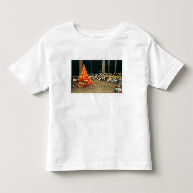 Evening Bonfire at Giant Forest Lodge Toddler T-shirt (Front)