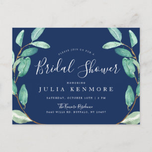 Evening Botanical Bridal Shower Invite