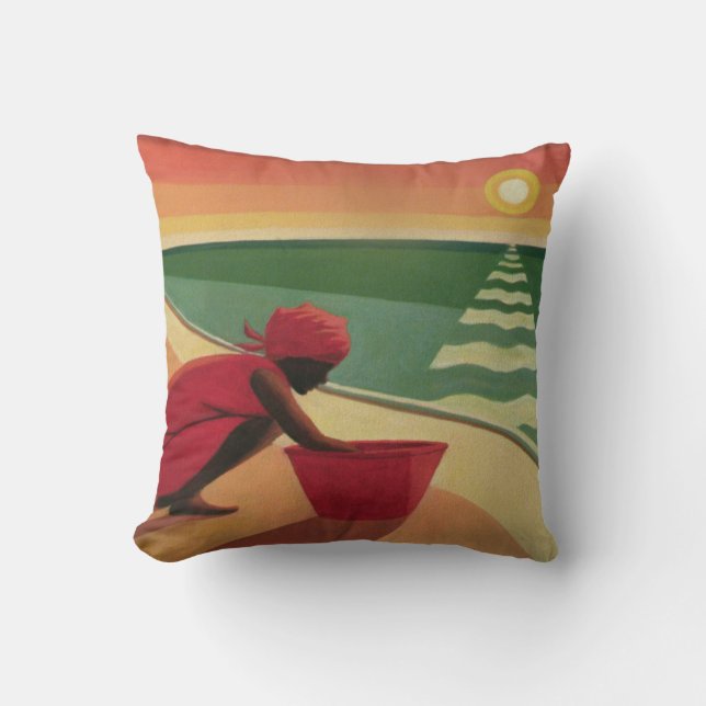 Evening Calm 2003 Throw Pillow (Front)