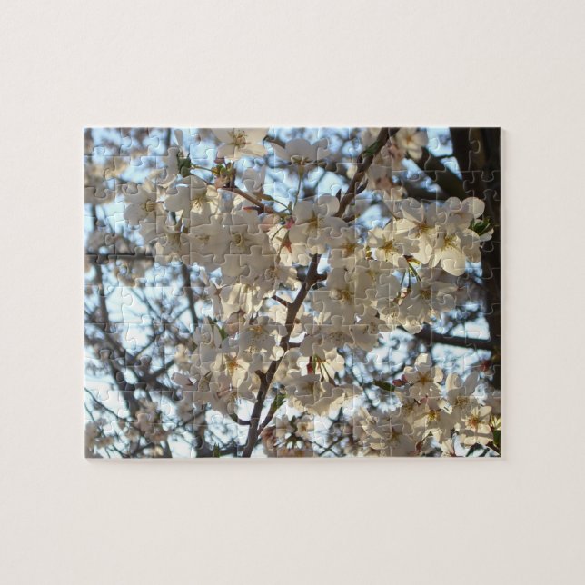 Evening Cherry Blossoms I Spring Floral Jigsaw Puzzle (Horizontal)