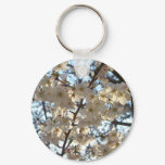 Evening Cherry Blossoms I Spring Floral Keychain