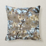 Evening Cherry Blossoms I Spring Tree Throw Pillow