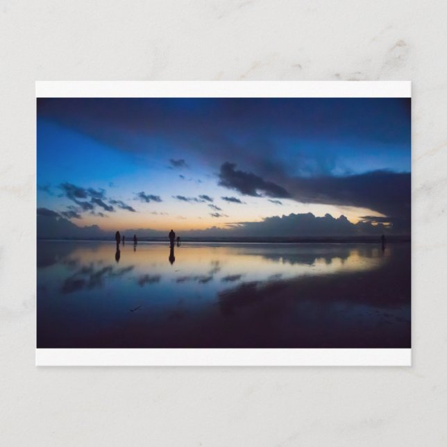 Evening clam hunt postcard (Front)