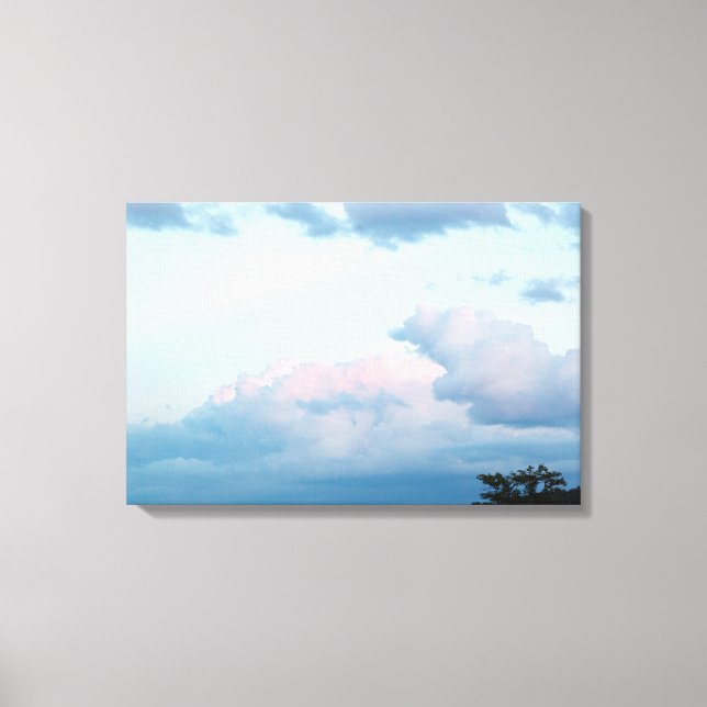 Evening Clouds Canvas Print (Front)