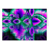 Evening Crystal Primrose, Abstract Night Flowers (Front Horizontal)