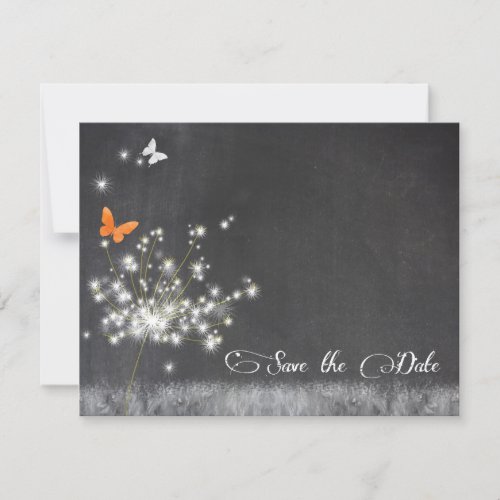 Evening Dandelions Wedding Save the Date