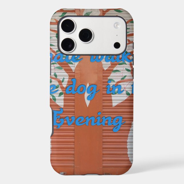 "Evening Dog Walk Dread" – I Hate Walking the Dog  Case-Mate iPhone Case (Back)