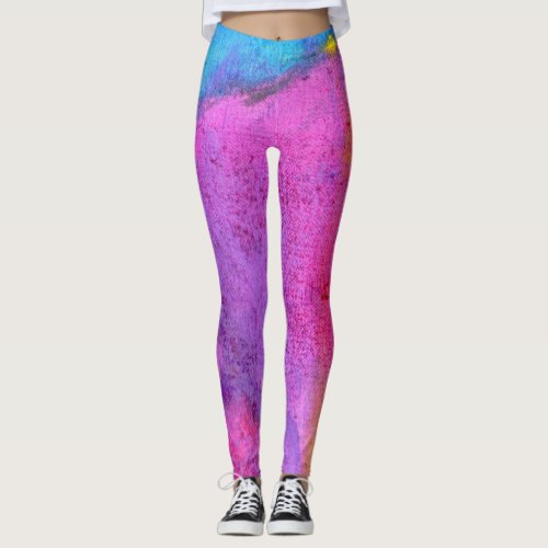 Evening Emotion dreamy rose and lilac Leggings