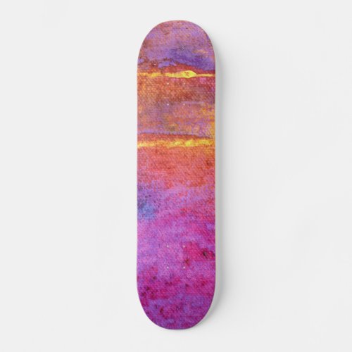 Evening Emotion Expressive Abstract Skateboard