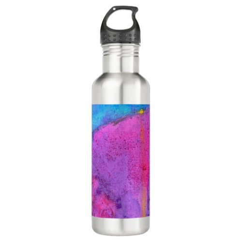Evening Emotion lilac mauve dusk abstract Stainless Steel Water Bottle