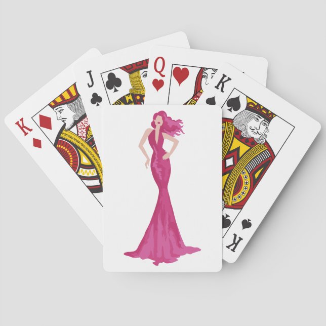 Evening Fashion Poker Cards (Back)