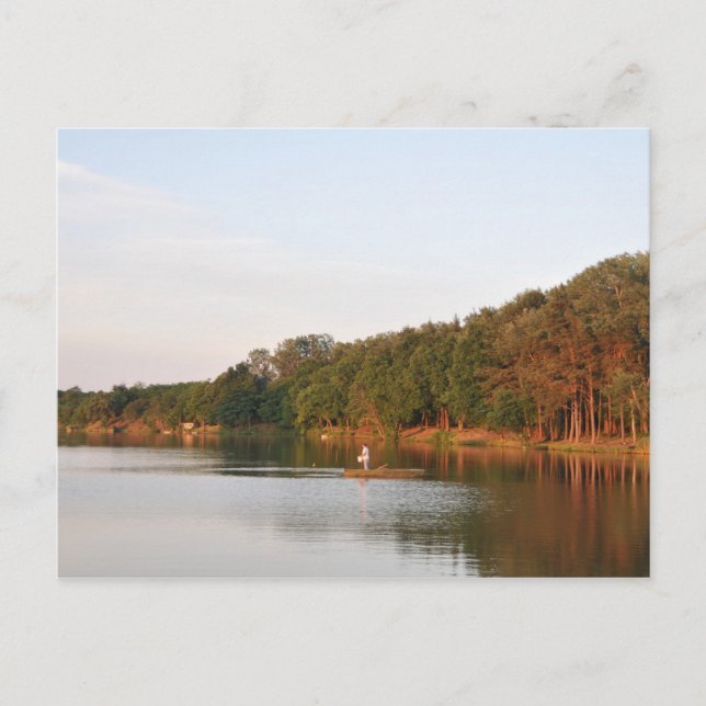 Evening fishing postcard (Front)