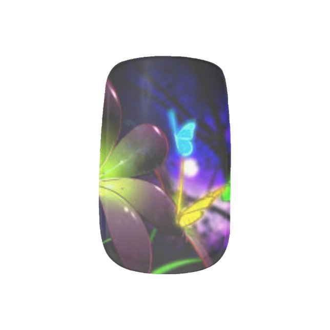 Evening Flight Minx Nail Wraps (Left Thumb)