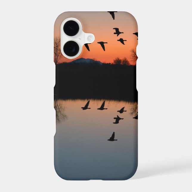 Evening Geese Iphone Case (Back)