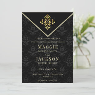 Evening Glam Wedding Invitation