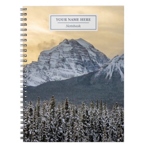 Evening Glow _ Canadian Rocky Mountain Sunset Note Notebook