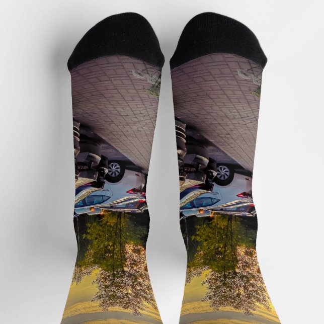 Evening Glow Street Socks – Customizable (Top)