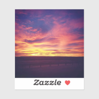 Evening Glow Vinyl Sticker