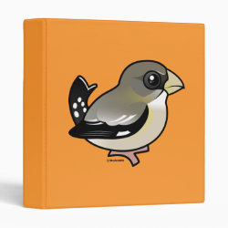 Evening Grosbeak female Avery Signature Binder 8.5x11