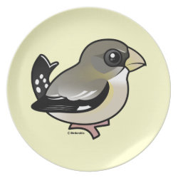 Evening Grosbeak female Plate