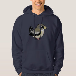 Evening Grosbeak female Men's Basic Hooded Sweatshirt