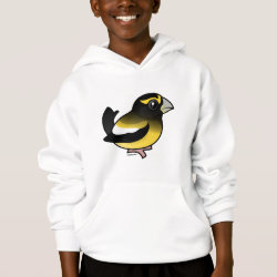 Evening Grosbeak male Girls' American Apparel Fine Jersey T-Shirt