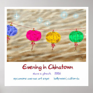 EVENING IN CHINATOWN POSTER