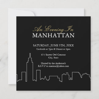 Evening in Manhattan - Custom Invite