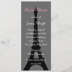 Evening in Paris Bridal Shower Invitation