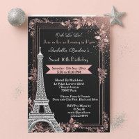 Evening in Paris Eiffel Tower Sweet 16 Birthday