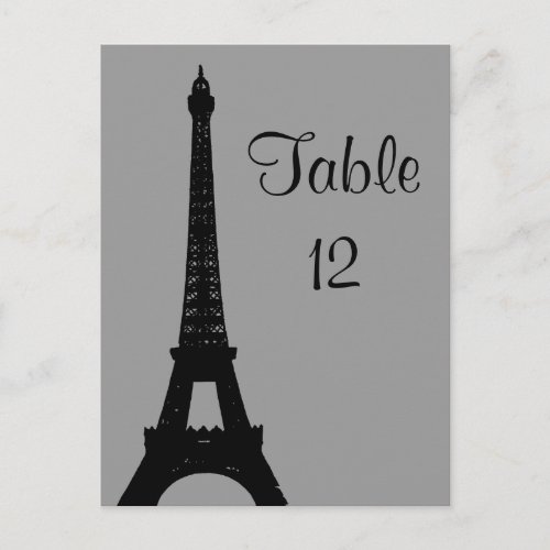 Evening in Paris Table Number