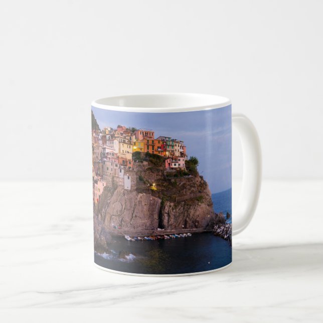 Evening in the Cinque Terre, Italy Coffee Mug (Front Right)