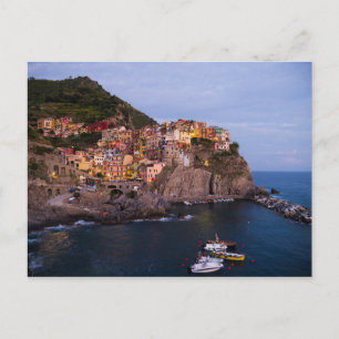 Evening in the Cinque Terre, Italy Postcard
