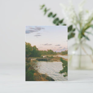 Evening in the swedish archipelago holiday postcard