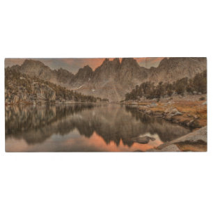 Evening Kearsarge Pinnacles Reflections Wood USB Flash Drive