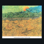 Evening landscape at moonrise by Vincent van Gogh Poster<br><div class="desc">This painting titled, Evening landscape at moonrise is made by the famous artist, Vincent van Gogh. About Vincent van Gogh Vincent van Gogh saw color as the chief symbol of expression. There is a reason his art connects with the viewers, because van Gogh was determined to give happiness by creating...</div>