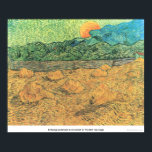 Evening landscape at moonrise by Vincent van Gogh Poster<br><div class="desc">This painting titled, Evening landscape at moonrise is made by the famous artist, Vincent van Gogh. About Vincent van Gogh Vincent van Gogh saw color as the chief symbol of expression. There is a reason his art connects with the viewers, because van Gogh was determined to give happiness by creating...</div>