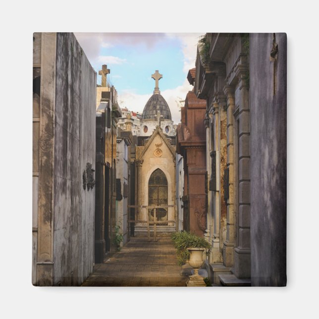 Evening Light In Recoleta Cemetery Magnet (Front)