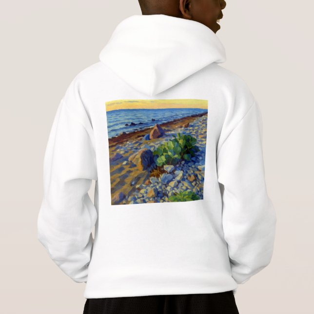 Evening light on the coast of Vormsi Hoodie (Back)