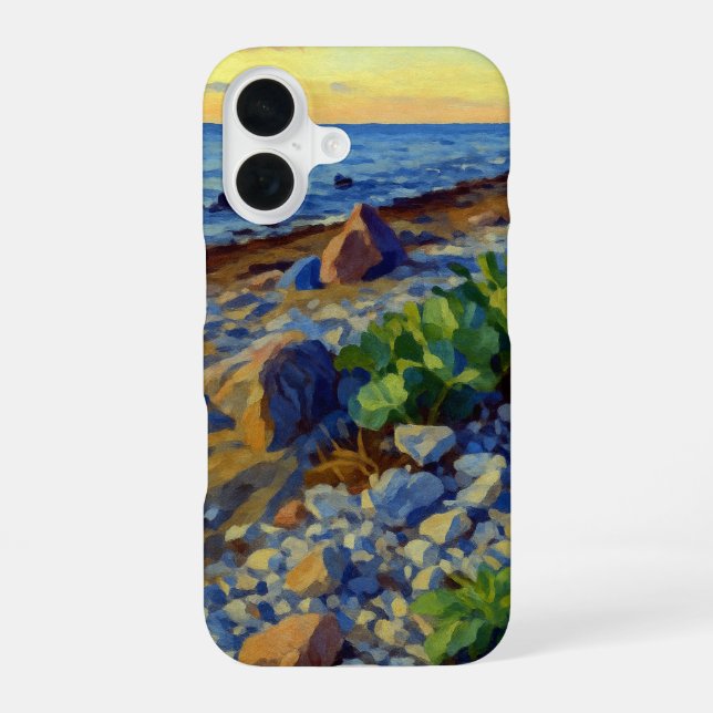 Evening light on the coast of Vormsi iPhone Case (Back)