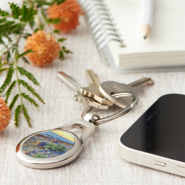 Evening light on the coast of Vormsi Keychain (Side)