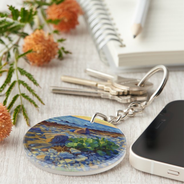 Evening light on the coast of Vormsi Keychain (Front Right)