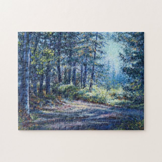 "Evening Light On the Trail" Jigsaw Puzzle (Horizontal)