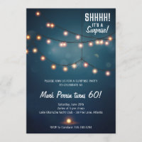 Evening Lights Birthday Party Invitation