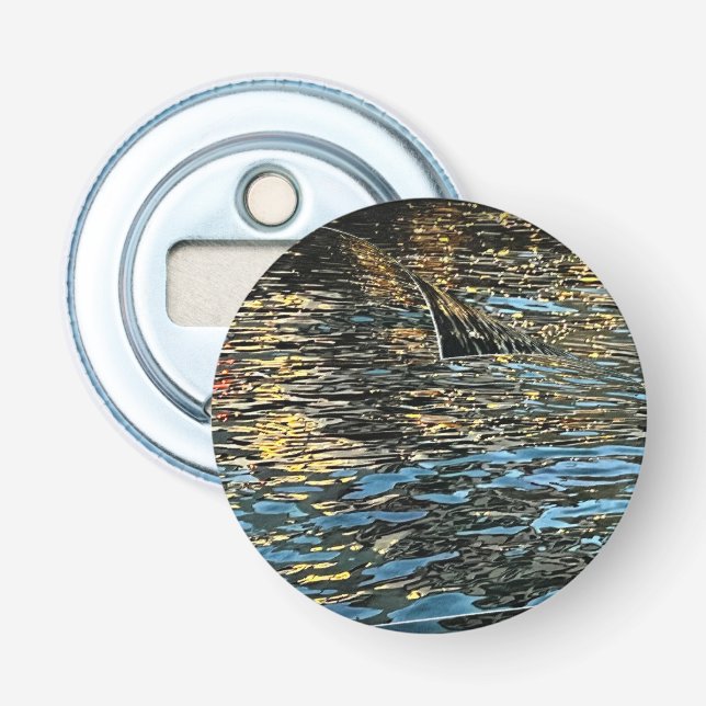 Evening lights on the sea bottle opener (Front)